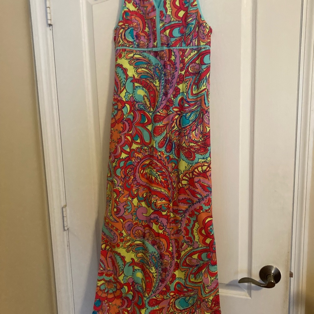 Lilly Pulitzer’s Colorful Version of Paisley Maxi Dress